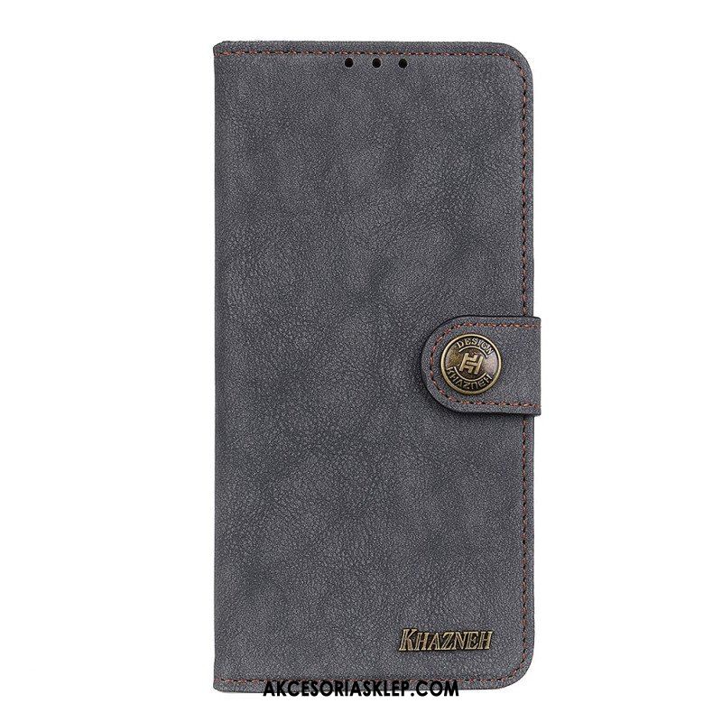 Etui Folio do Xiaomi Redmi Note 11 Pro / 11 Pro 5G Khazneh Dwoina Ze Sztucznej Skóry W Stylu Retro