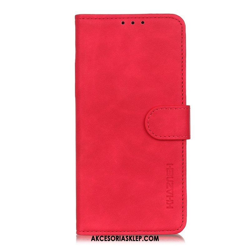 Etui Folio do Xiaomi Redmi Note 11 Pro / 11 Pro 5G Khazneh Efekt Skóry W Stylu Vintage