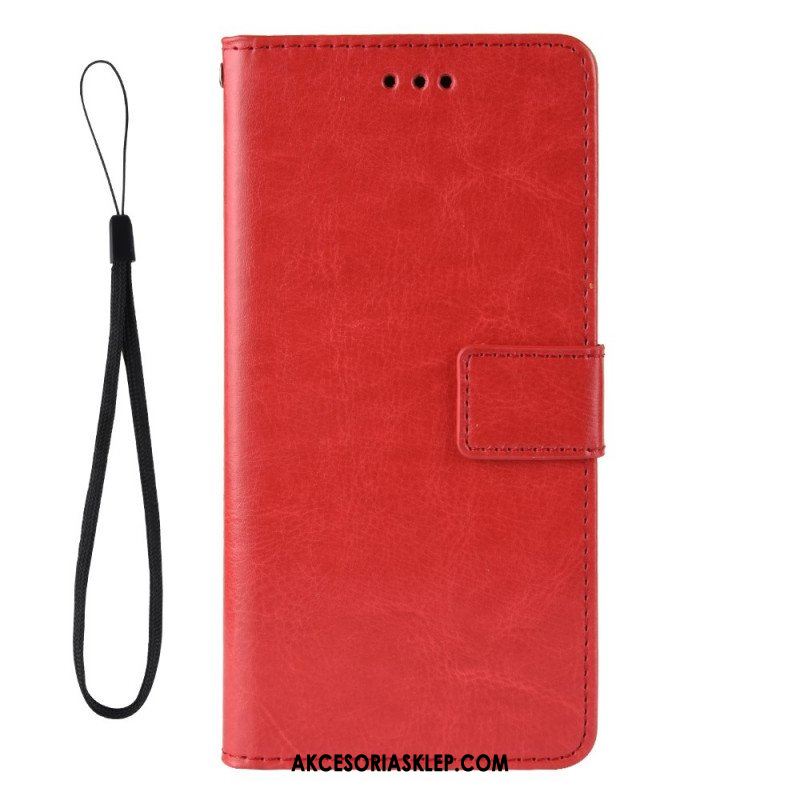 Etui Folio do Xiaomi Redmi Note 11 Pro Plus 5G Błyszcząca Sztuczna Skóra