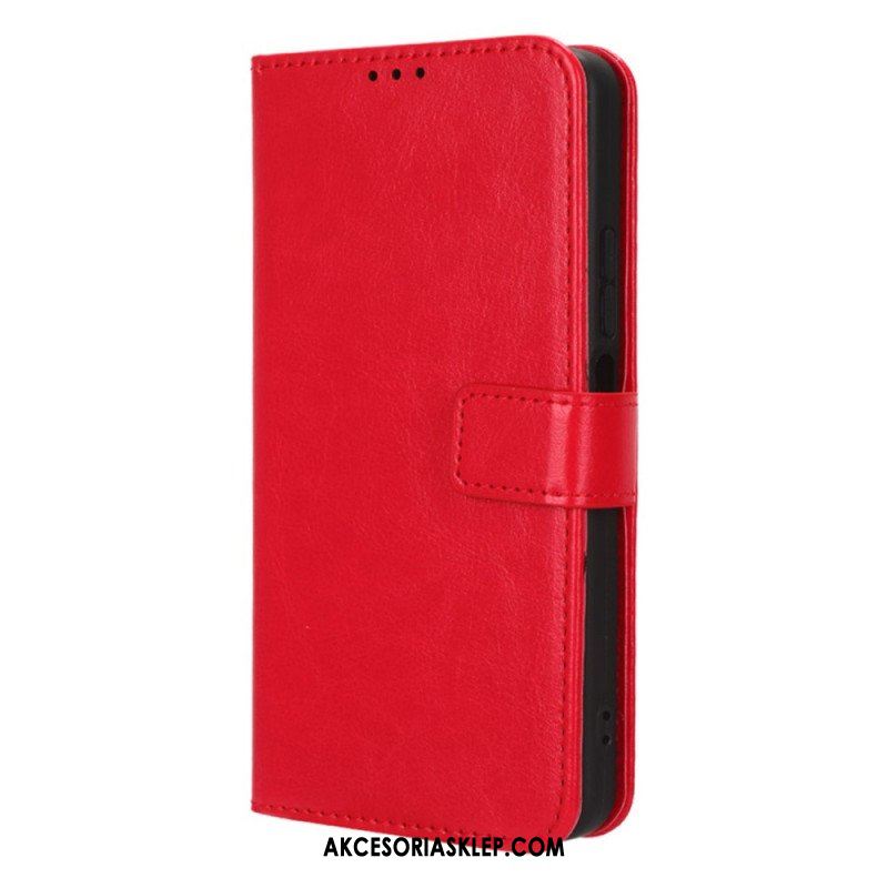 Etui Folio do Xiaomi Redmi Note 12 4G Błyszcząca Sztuczna Skóra