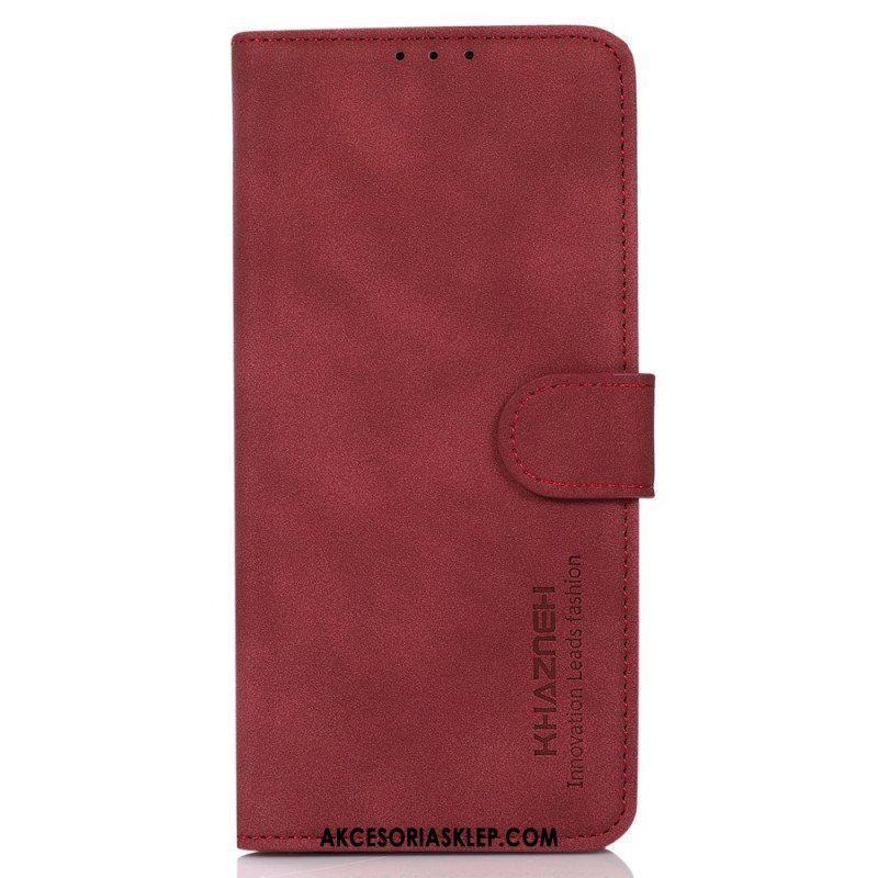 Etui Folio do Xiaomi Redmi Note 12 4G Efekt Skóry Khazneh