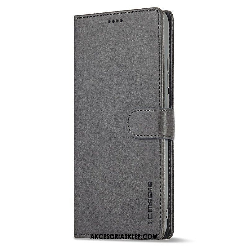 Etui Folio do Xiaomi Redmi Note 12 4G Efekt Skóry Lc.imeeke