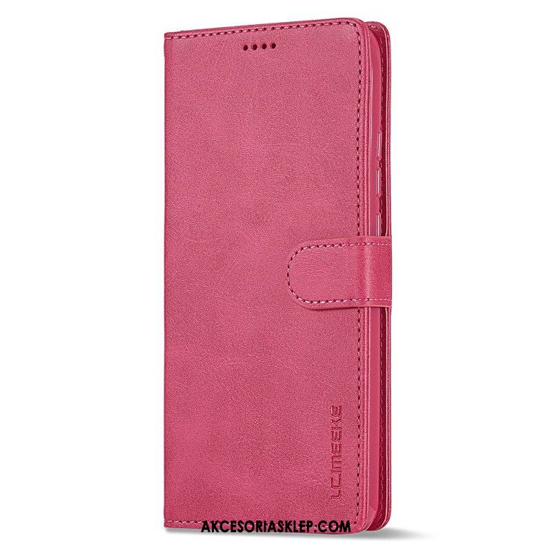 Etui Folio do Xiaomi Redmi Note 12 4G Efekt Skóry Lc.imeeke