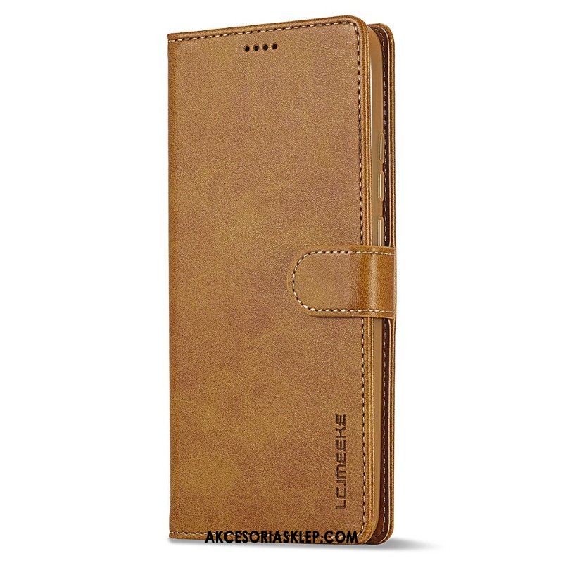 Etui Folio do Xiaomi Redmi Note 12 4G Efekt Skóry Lc.imeeke