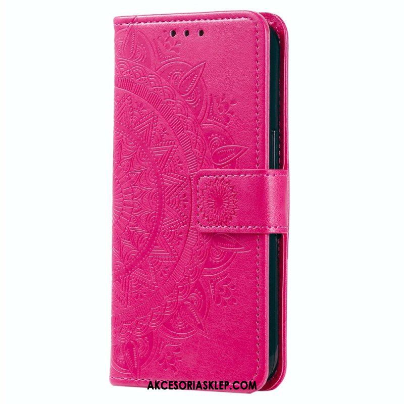 Etui Folio do Xiaomi Redmi Note 12 4G Mandala Sun Ze Smyczą