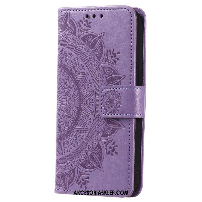 Etui Folio do Xiaomi Redmi Note 12 4G Mandala Sun Ze Smyczą