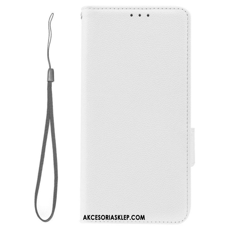 Etui Folio do Xiaomi Redmi Note 12 5G Bardzo Delikatny Styl Liczi