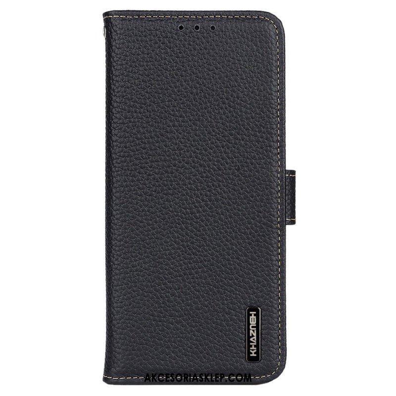 Etui Folio do Xiaomi Redmi Note 12 5G Khazneh Skóra Liczi