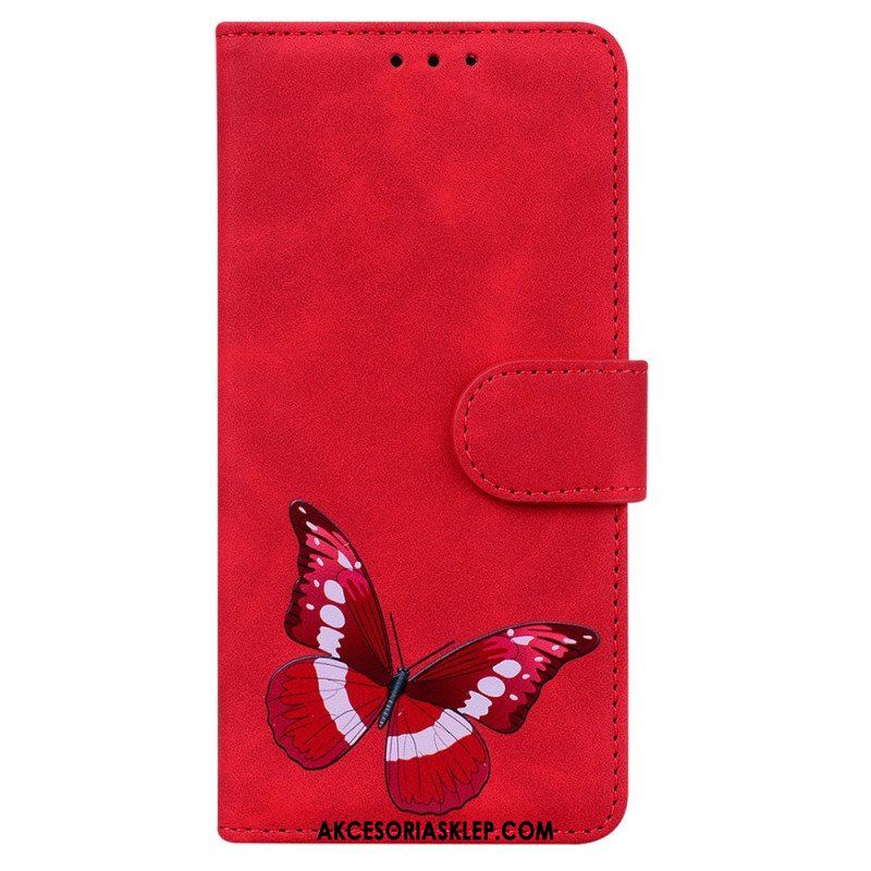Etui Folio do Xiaomi Redmi Note 12 5G Projekt Motyla