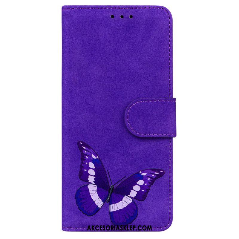 Etui Folio do Xiaomi Redmi Note 12 5G Projekt Motyla