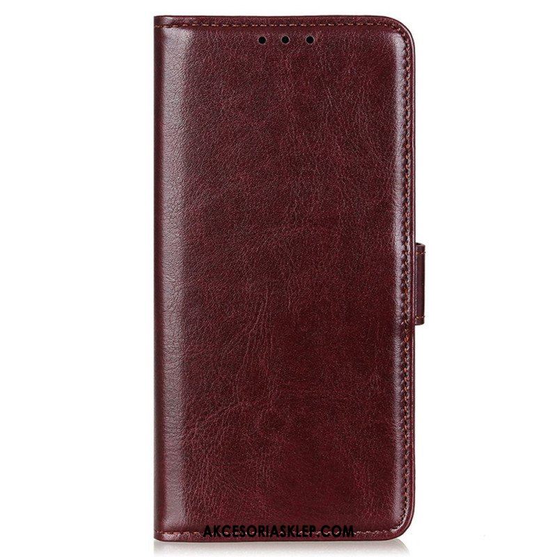 Etui Folio do Xiaomi Redmi Note 12 5G Sztuczna Skóra Lakierowana