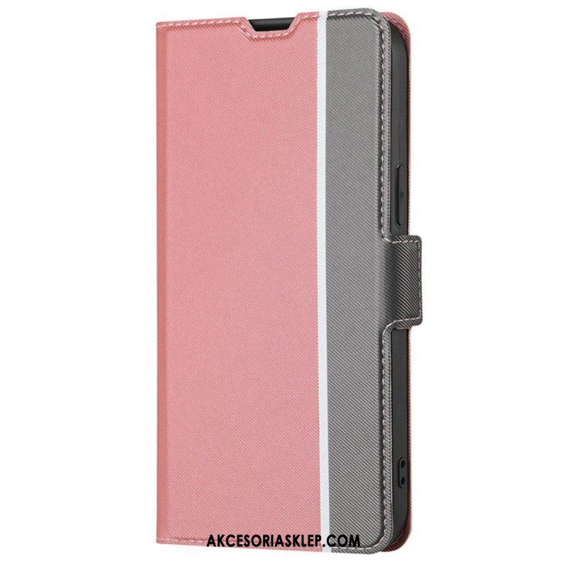 Etui Folio do Xiaomi Redmi Note 12 5G Ultra Cienki Dwukolorowy