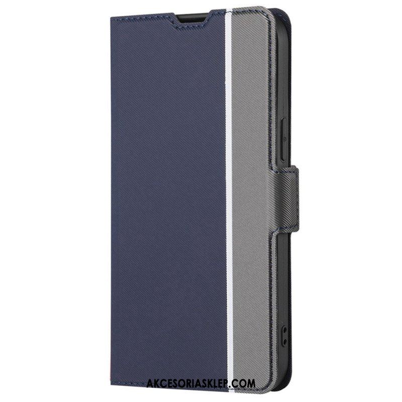 Etui Folio do Xiaomi Redmi Note 12 5G Ultra Cienki Dwukolorowy