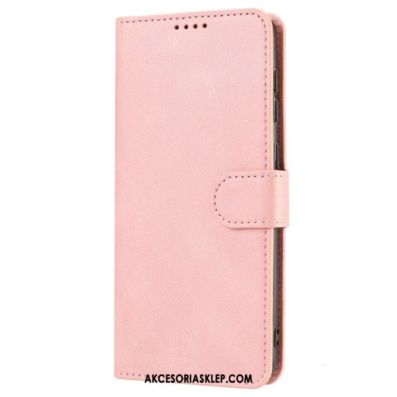 Etui Folio do Xiaomi Redmi Note 12 5G z Łańcuch Paski W Stylu Retro