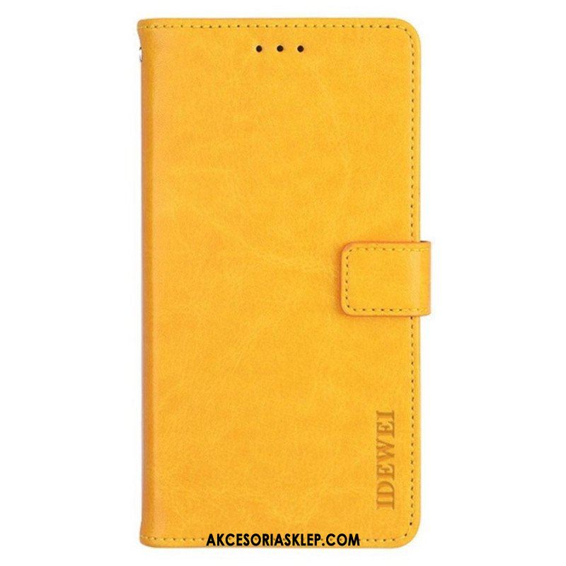 Etui Folio do Xiaomi Redmi Note 12 Pro Imitacja Skóry Idewei