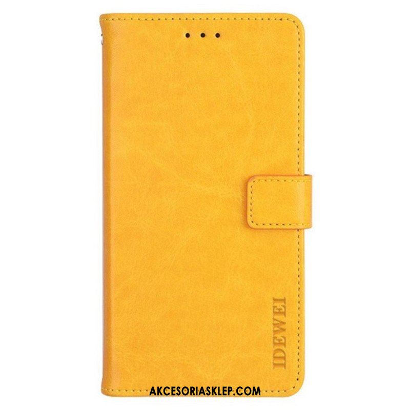 Etui Folio do Xiaomi Redmi Note 12 Pro Imitacja Skóry Idewei