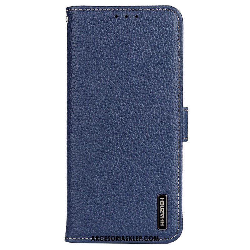 Etui Folio do Xiaomi Redmi Note 12 Pro Khazneh Skóra Liczi