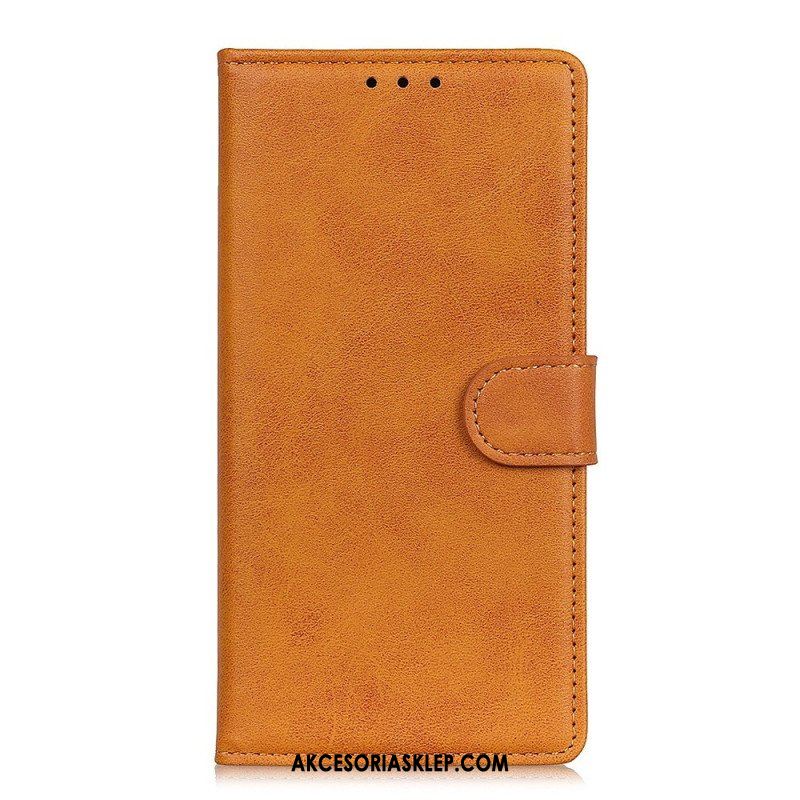 Etui Folio do Xiaomi Redmi Note 12 Pro Matowa Sztuczna Skóra