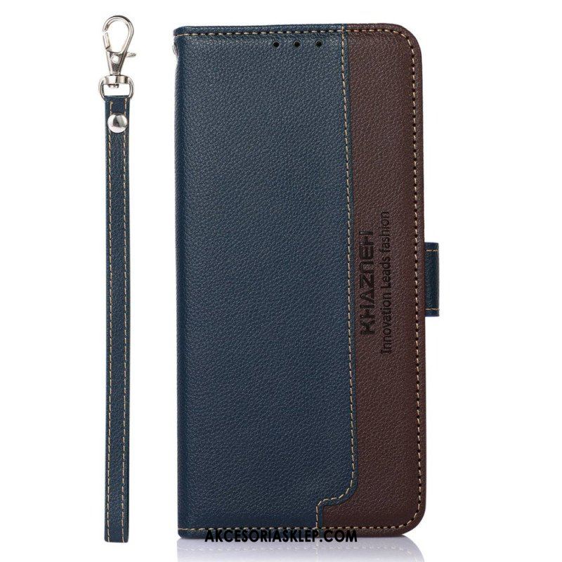 Etui Folio do Xiaomi Redmi Note 12 Pro Rfid Khazneh W Stylu Liczi