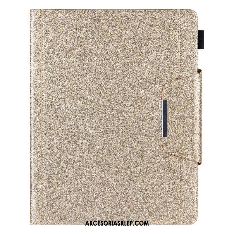 Etui Folio do iPad Pro 12.9" (2022) Srebrne Zapięcie Ze Sztucznej Skóry