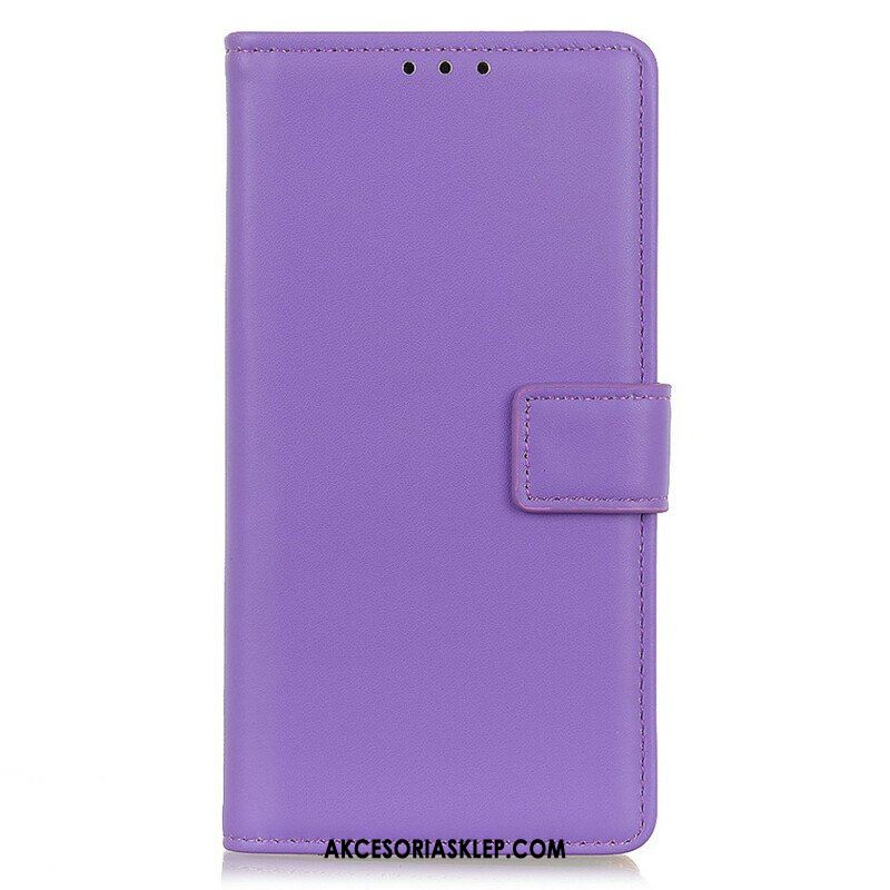 Etui Folio do iPhone 13 Mini Prosty Efekt Skóry