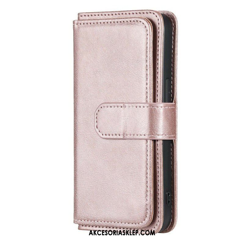 Etui Folio do iPhone 13 Pro Wielofunkcyjny Uchwyt Na 10 Kart