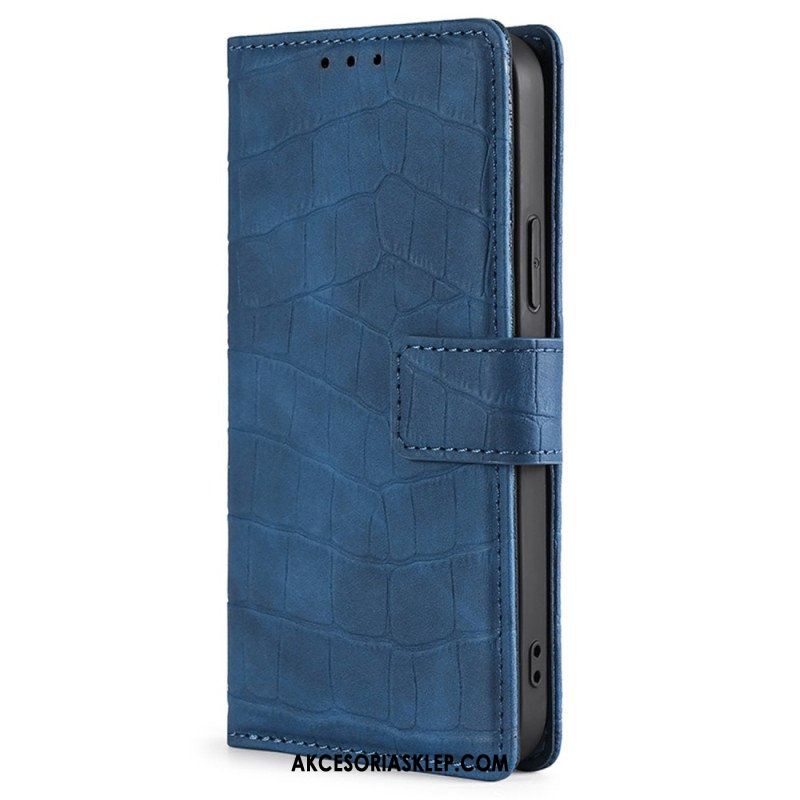 Etui Folio do iPhone 14 Krokodyl