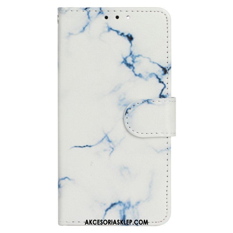 Etui Folio do iPhone 14 Marmur