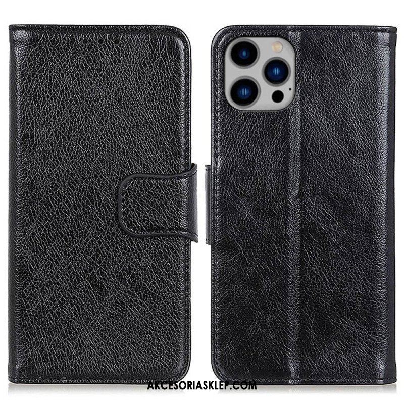 Etui Folio do iPhone 14 Plus Dwoina Skóry Nappa