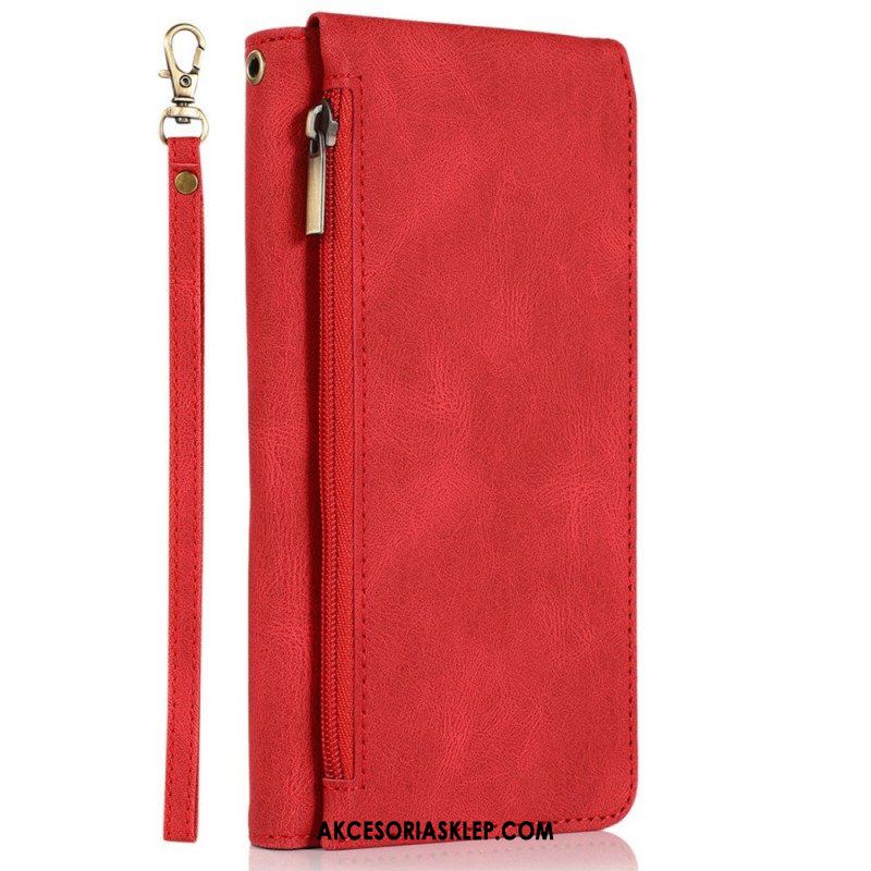 Etui Folio do iPhone 14 Pro Z Etui Na Zamek Błyskawiczny