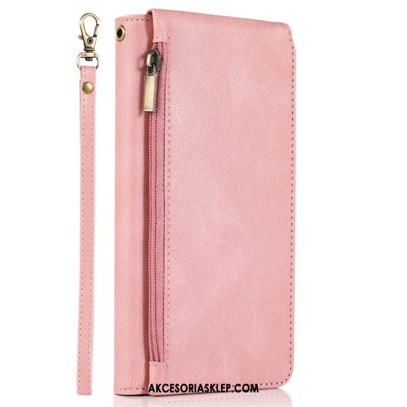 Etui Folio do iPhone 14 Pro Z Etui Na Zamek Błyskawiczny