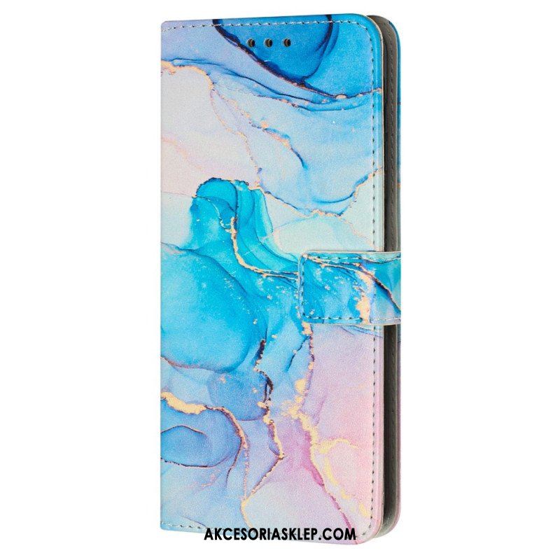 Etui Folio do iPhone 15 Pro Max Styl Marmurkowy