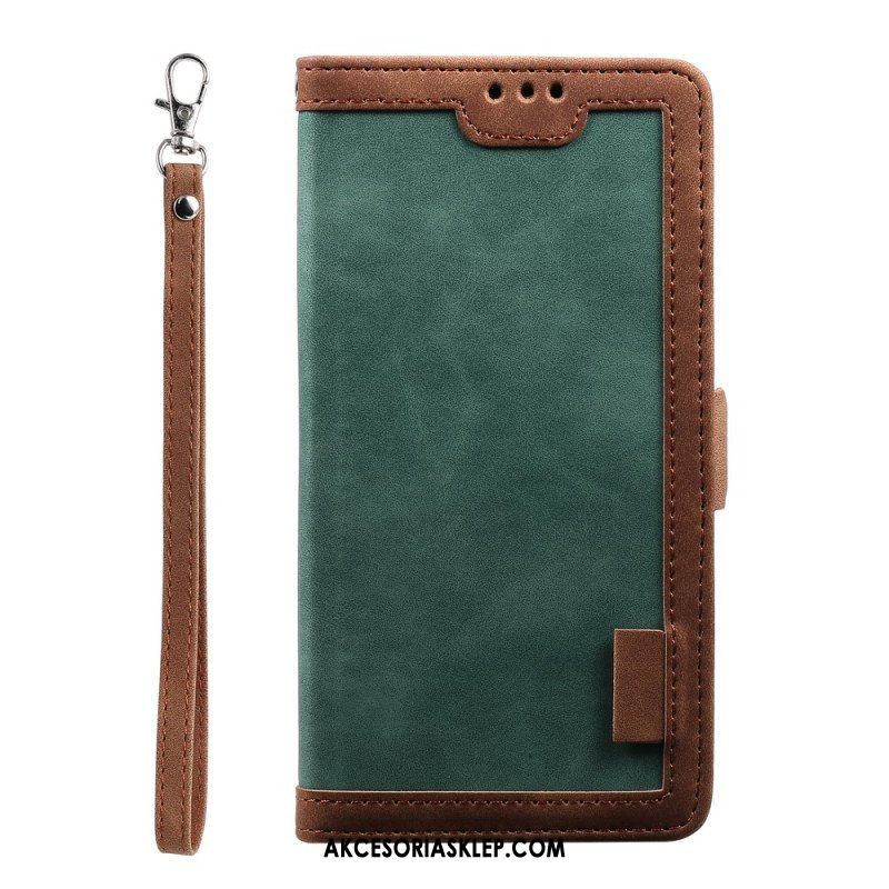 Etui Folio do iPhone 15 Styl Vintage