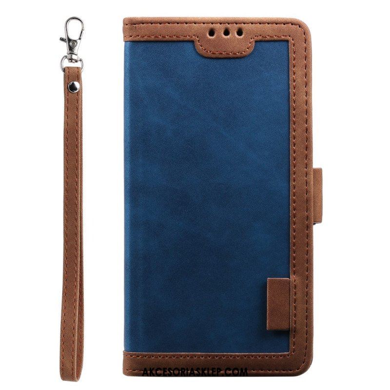 Etui Folio do iPhone 15 Styl Vintage