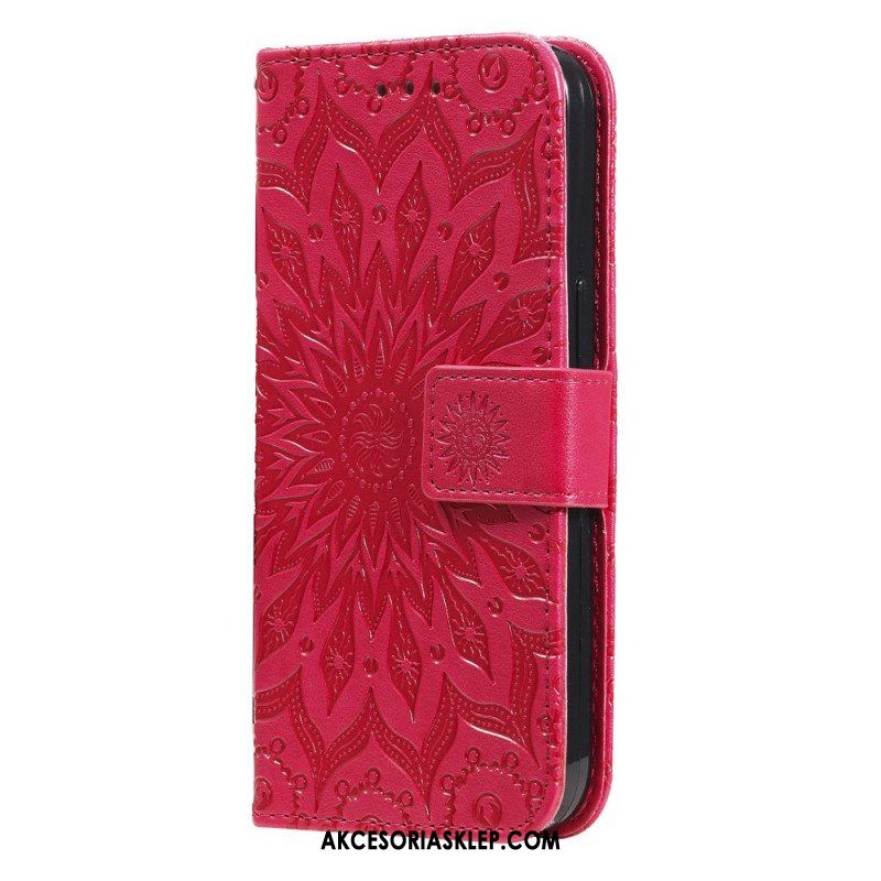 Etui Na Telefon Pokrowce do Poco X5 5G Słońce Z Smyczą