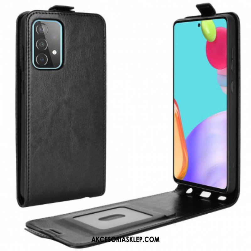 Etui Na Telefon Pokrowce do Samsung Galaxy A52 4G / A52 5G / A52s 5G Etui Folio Pionowa Klapa Z Efektem Skóry