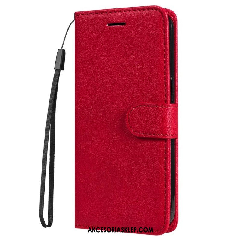 Etui Na Telefon Pokrowce do Samsung Galaxy M32 z Łańcuch Solid Color Series Strappy