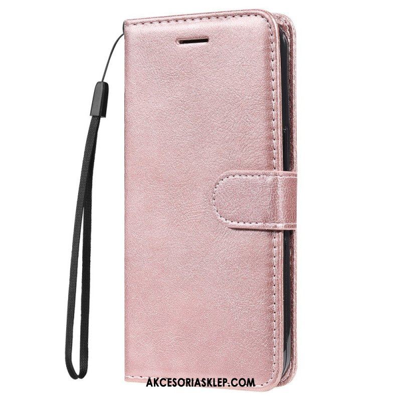 Etui Na Telefon Pokrowce do Samsung Galaxy M32 z Łańcuch Solid Color Series Strappy