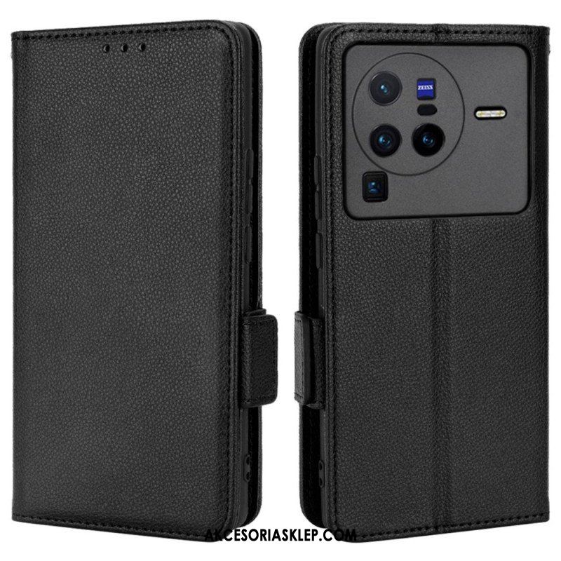 Etui Na Telefon Pokrowce do Vivo X80 Pro Etui Folio Flap Double Nowe Kolory