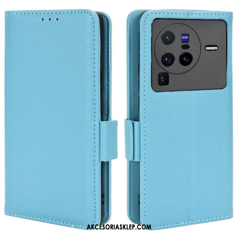 Etui Na Telefon Pokrowce do Vivo X80 Pro Etui Folio Flap Double Nowe Kolory