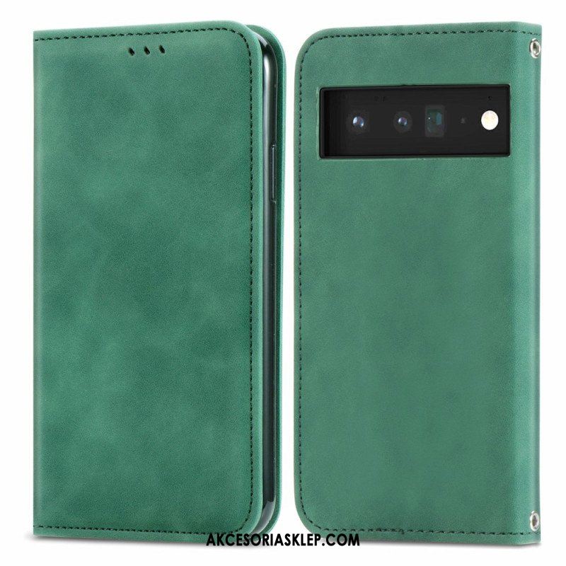 Etui Na Telefon do Google Pixel 6 Pro Etui Folio Dotykowy Design W Stylu Vintage