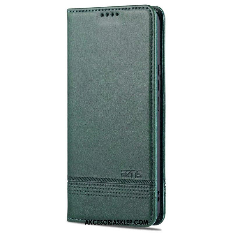 Etui Na Telefon do Honor 50 Etui Folio Stylizacja Skóry Azns