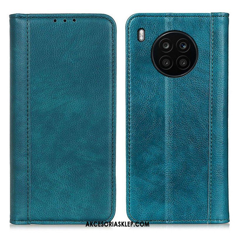 Etui Na Telefon do Honor 50 Lite Etui Folio Elegancka Dwoina Skóry Liczi