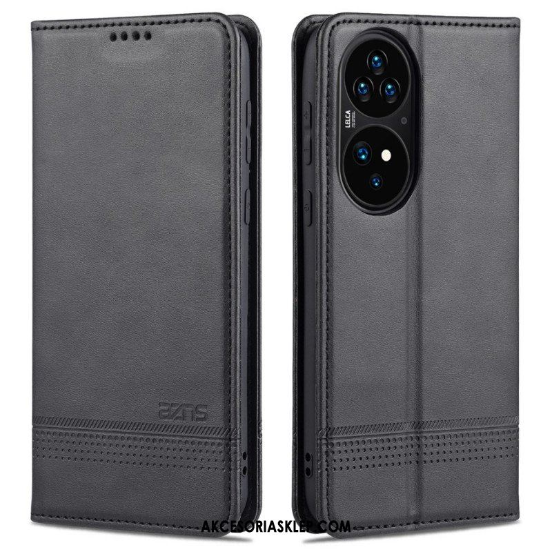 Etui Na Telefon do Huawei P50 Pro Etui Folio Stylizacja Skóry Azns