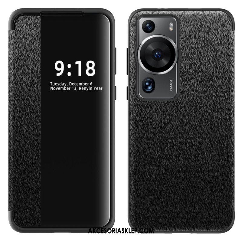 Etui Na Telefon do Huawei P60 Pro Imitacja Skóry