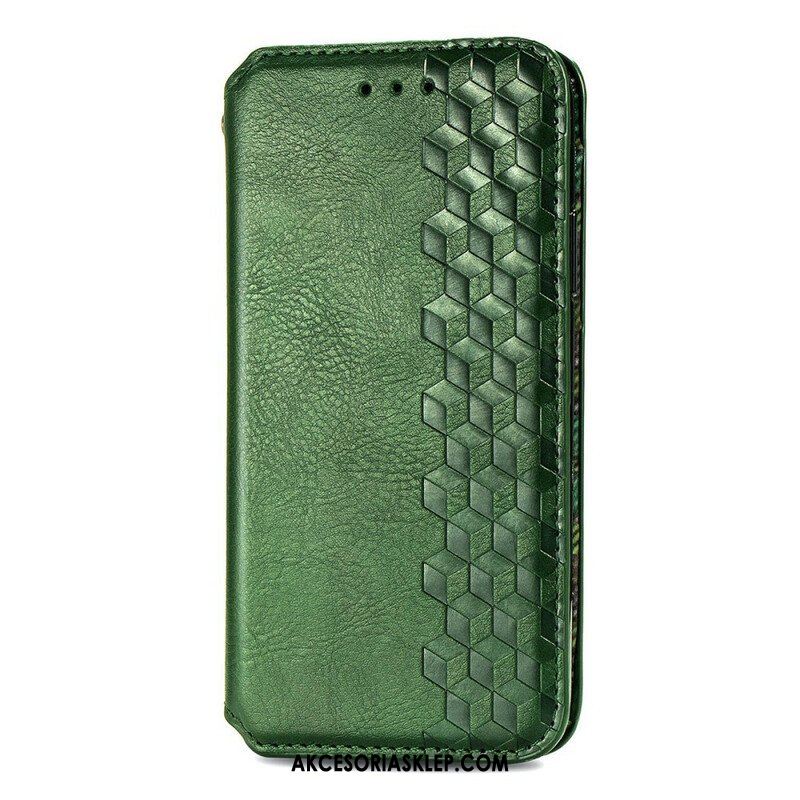 Etui Na Telefon do OnePlus Nord 2 5G Etui Folio Skórzany Efekt Diamentowej Tekstury