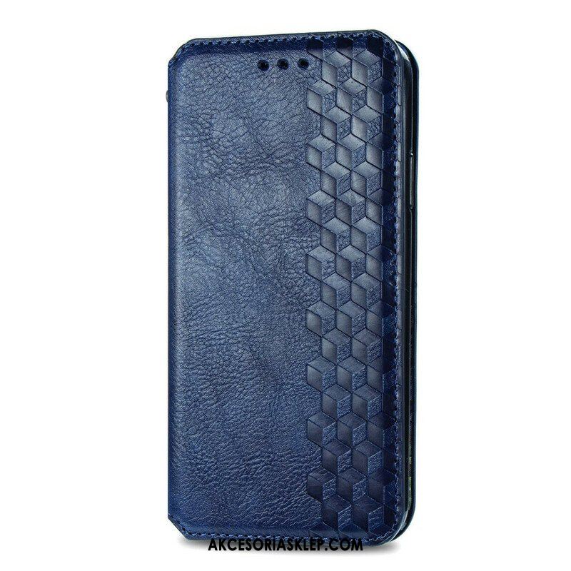 Etui Na Telefon do OnePlus Nord 2 5G Etui Folio Skórzany Efekt Diamentowej Tekstury