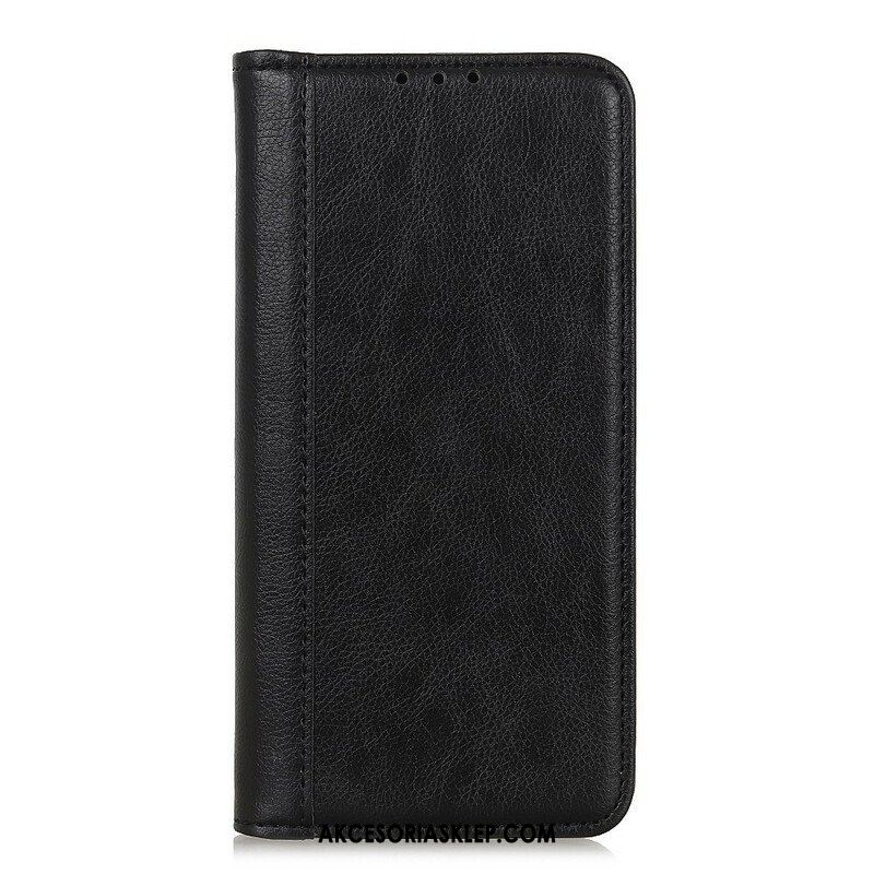 Etui Na Telefon do OnePlus Nord 2 5G Etui Folio Wersja Ze Skóry Split Litchi