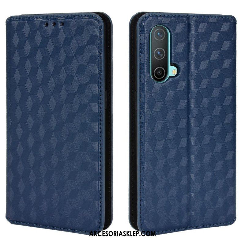 Etui Na Telefon do OnePlus Nord CE 5G Etui Folio Efekt Diamentowej Skóry