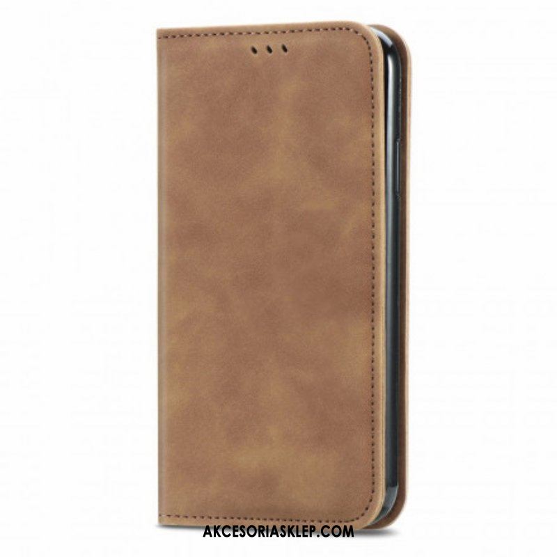 Etui Na Telefon do Oppo A54 5G / A74 5G Etui Folio Dotyk Skóry